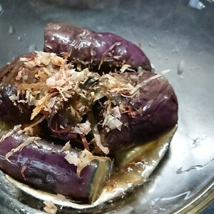 レンジで簡単焼きなすの煮浸し